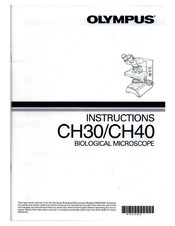 Olympus CH40 Instructions Manual