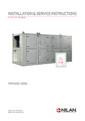nilan VPM 1000 Installation & Service Instructions Manual