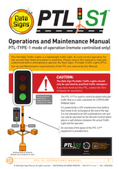 Data Signs PTL S1 Operation And Maintenance Manual