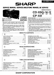 Sharp CD-X9G/E Service Manual