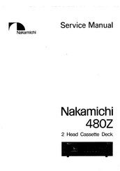 Nakamichi 480Z Service Manual