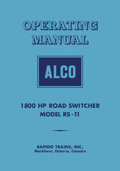 Rapido Trains RS-11 Operating Manual