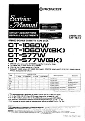 Pioneer CT-1060W(BK) Service Manual