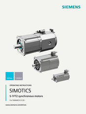 Siemens SIMOTICS S-1FT2 Operating Instructions Manual