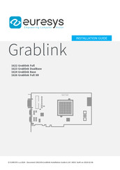 Euresys Grablink Series Installation Manual
