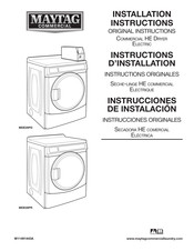 Maytag MDE28PD Installation Instructions Manual