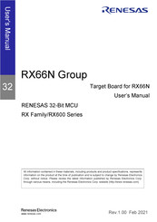 Renesas RX66N RX600 Series User Manual