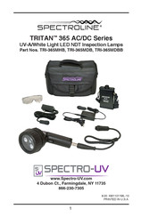 Spectro-UV SPECTROLINE TRITAN 365 AC/DC Series Manual