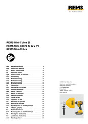 REMS Mini-Cobra S 22 V VE Instruction Manual