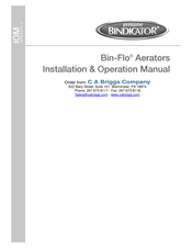 Bindicator Bin-Flo L Series Installation & Operation Manual