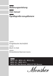 Monsher MSG 611 User Manual