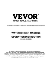 VEVOR EHM-959 Operation Instruction Manual