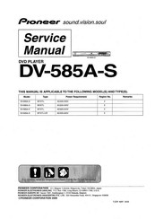 Pioneer DV-585A-A Service Manual