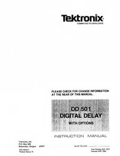 Tektronix DD 501 Instruction Manual