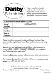 Danby DAR044A1SSO Manual