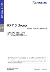 Renesas R5F51105ADFL User Manual