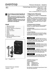 oventrop Regumat F-180 Installation And Operating Instructions Manual