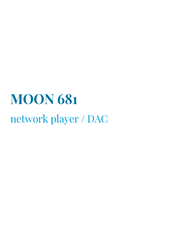 Simaudio MOON 681 Manual