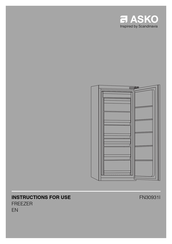 Asko FN30931I Instructions For Use Manual