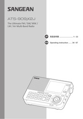 Sangean ATS-909X2J Operating	 Instruction