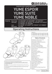 Takara Belmont YUME SUITE Operating Instructions Manual