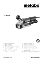 Metabo LF 850 S Original Instructions Manual