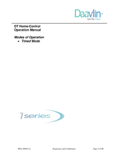 Daavlin DT Home-Control Operation Manual