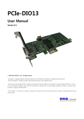 DAQ system PCIe-DIO13 User Manual