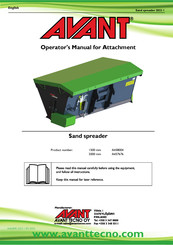 AVANT A457676 Operator's Manual