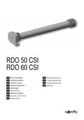 SOMFY RDO 60 CSI Installation Manual
