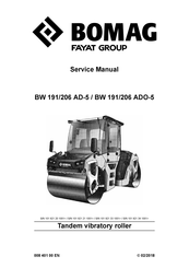 Fayat Group BOMAG BW 191/206 AD-5 Service Manual