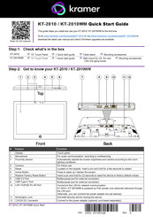 Kramer KT-2010 Quick Start Manual