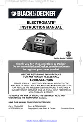 Black & Decker ELECTROMATE PS400JRB Instruction Manual