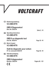 VOLTCRAFT VC-OBD-9770 Operating Instructions Manual