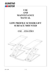 Glomstad Motor GM-8504 PRO Use And Maintenance Manual