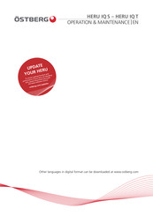 OSTBERG HERU K Operation & Maintenance Manual