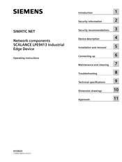 Siemens SIMATIC NET SCALANCE LPE9413 Operating Instructions Manual