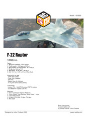Paper Replika F-22 Raptor Manual