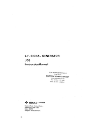 Gould J3B Instruction Manual