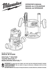 Milwaukee M18 FUEL 2838-20 Operator's Manual