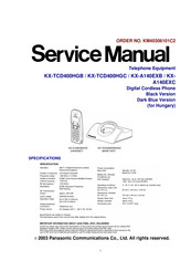 Panasonic KX-TCD400HGB Service Manual