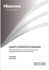 Hisense DH5S902BW User's Operation Manual