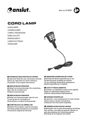 Ansult 013291 Operating Instructions Manual