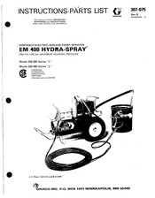 Graco HYDRA-SPRAY EM 400 Instructions-Parts List Manual