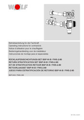 Wolf BSP-W-B Operating Instructions Manual