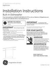 GE GLDT696D00SS Installation Instructions Manual