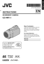 JVC GZ-HM1U Instructions Manual