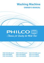 Philco PLDI 149 AJW steam Owner's Manual