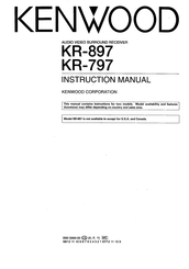 Kenwood KR-897 Instruction Manual
