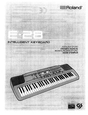 Roland E-28 Owner's Manual